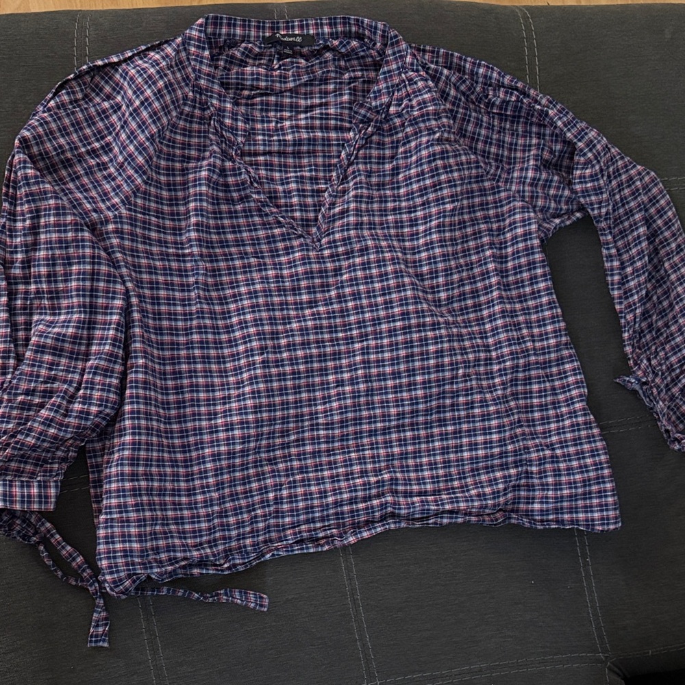 Madewell Plaid Blouse